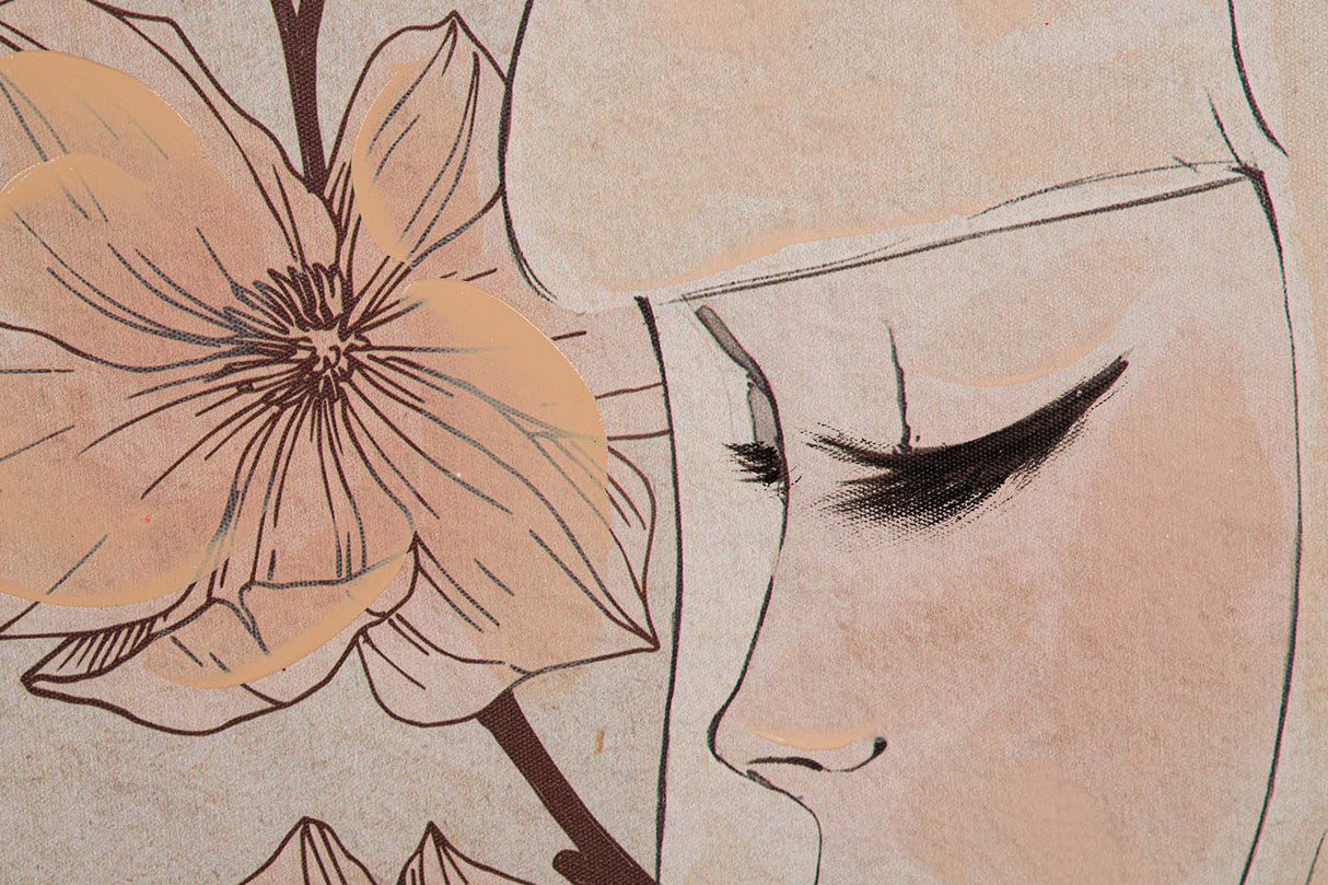 SET 2 CUADROS MUJER 80% PINTADO A MANO 60x4x80 CM