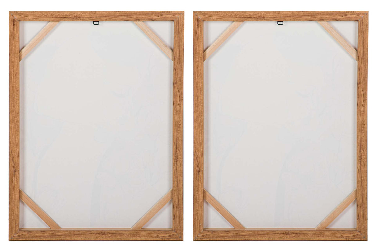 SET 2 CUADROS MUJER 80% PINTADO A MANO 60x4x80 CM