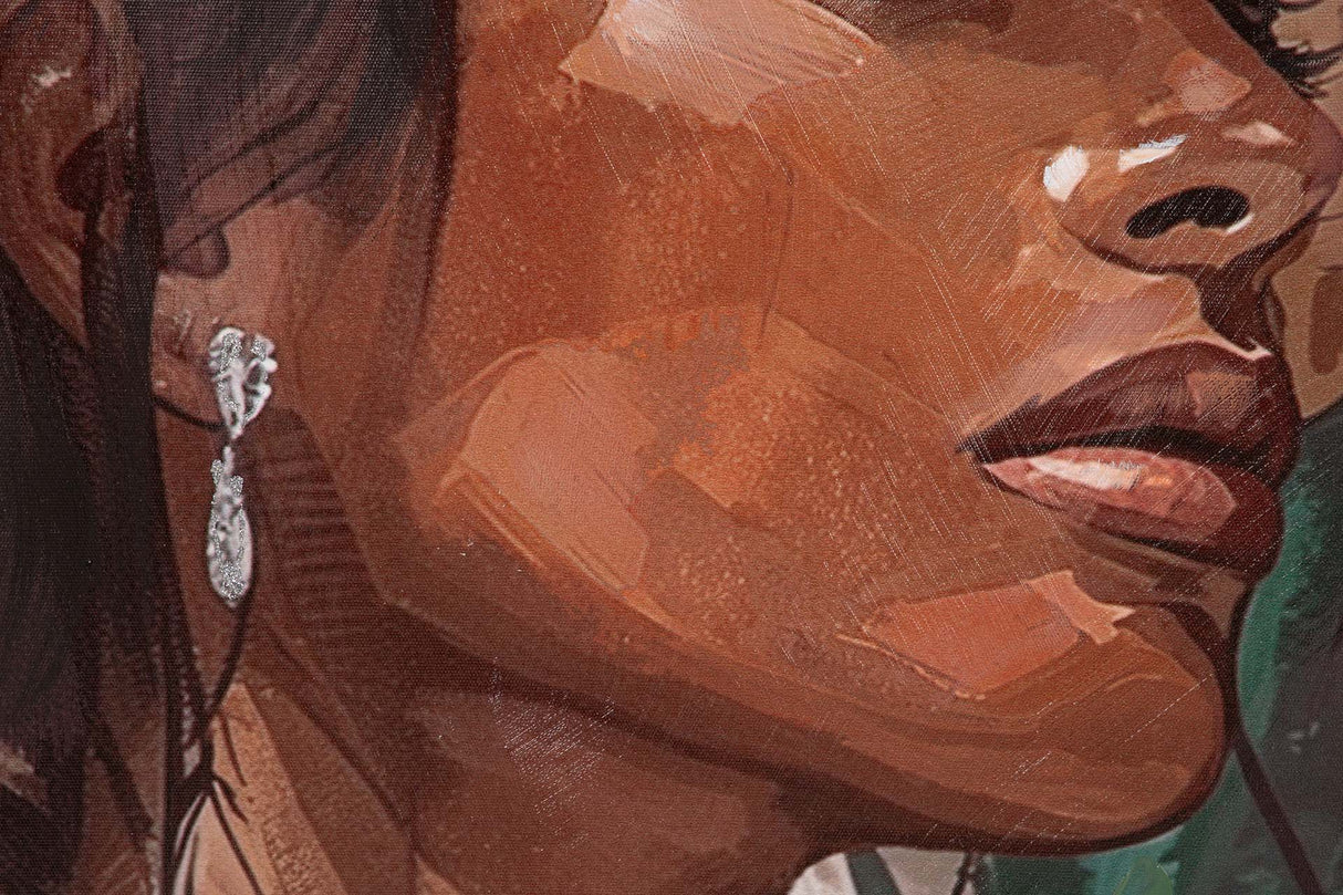 CUADRO MUJER 80% PINTADO A MANO 80x4x120 CM