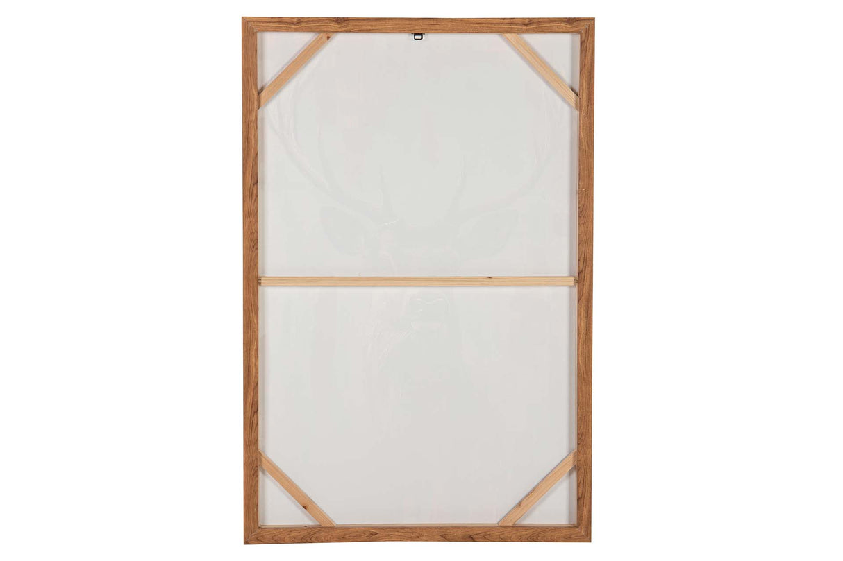 CUADRO CIERVO 80% PINTADO A MANO Y FOIL 80x4x120 CM