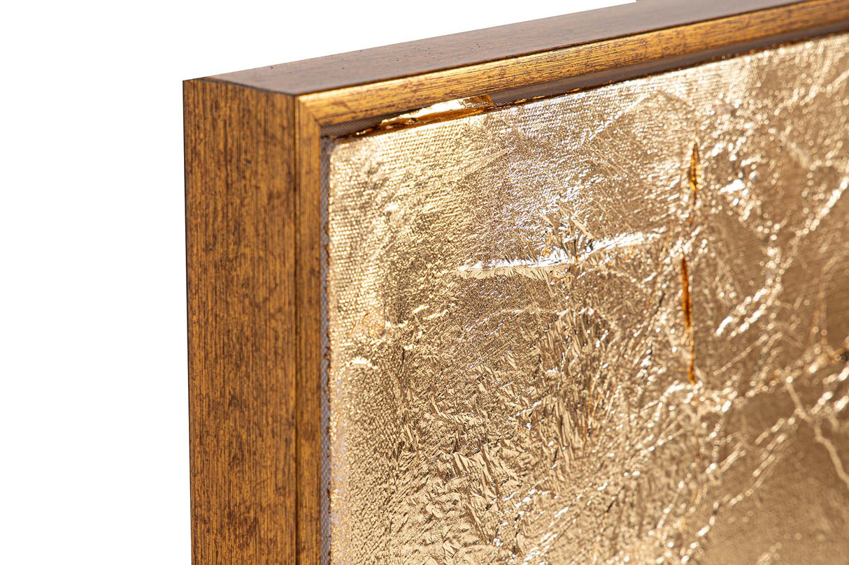 CUADRO ABSTRACTO 80%PINTADO A MANO FOIL 80x4x120 CM