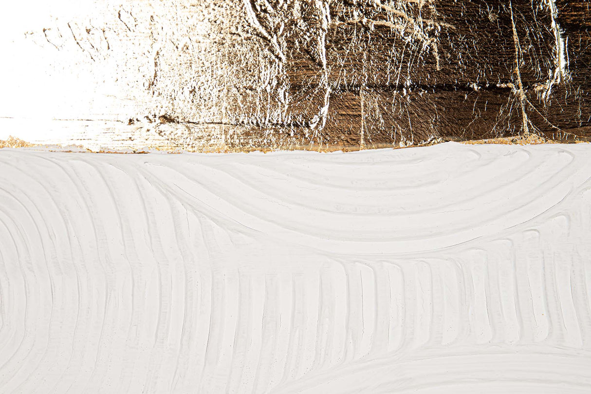 CUADRO ABSTRACTO 80%PINTADO A MANO FOIL 80x4x120 CM