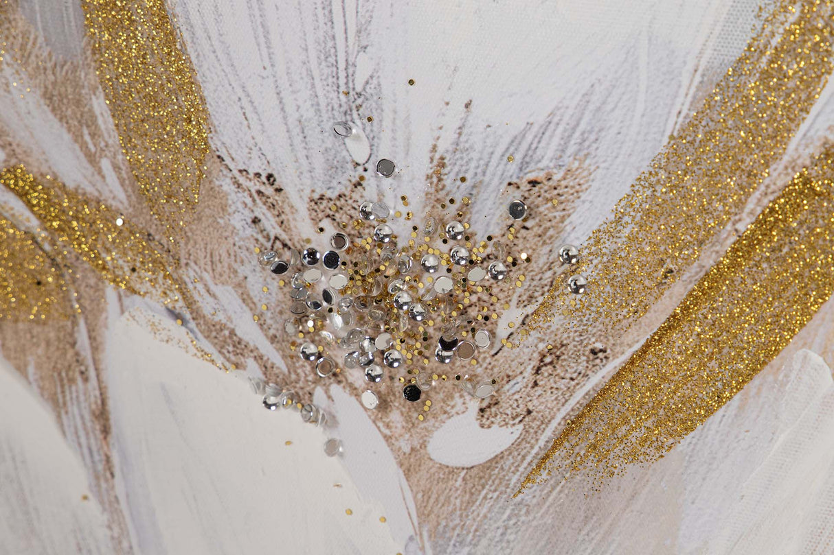 SET 2 LIENZOS FLORES 80% PINTADO A MANO 60x3x60 CM