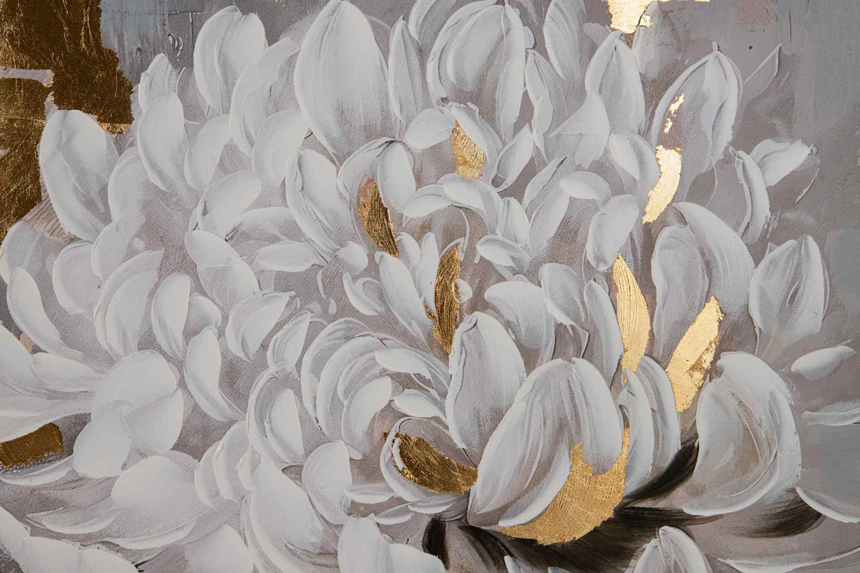 SET 2 CUADROS FLORES 80%PINTADO A MANO 80x4x80CM