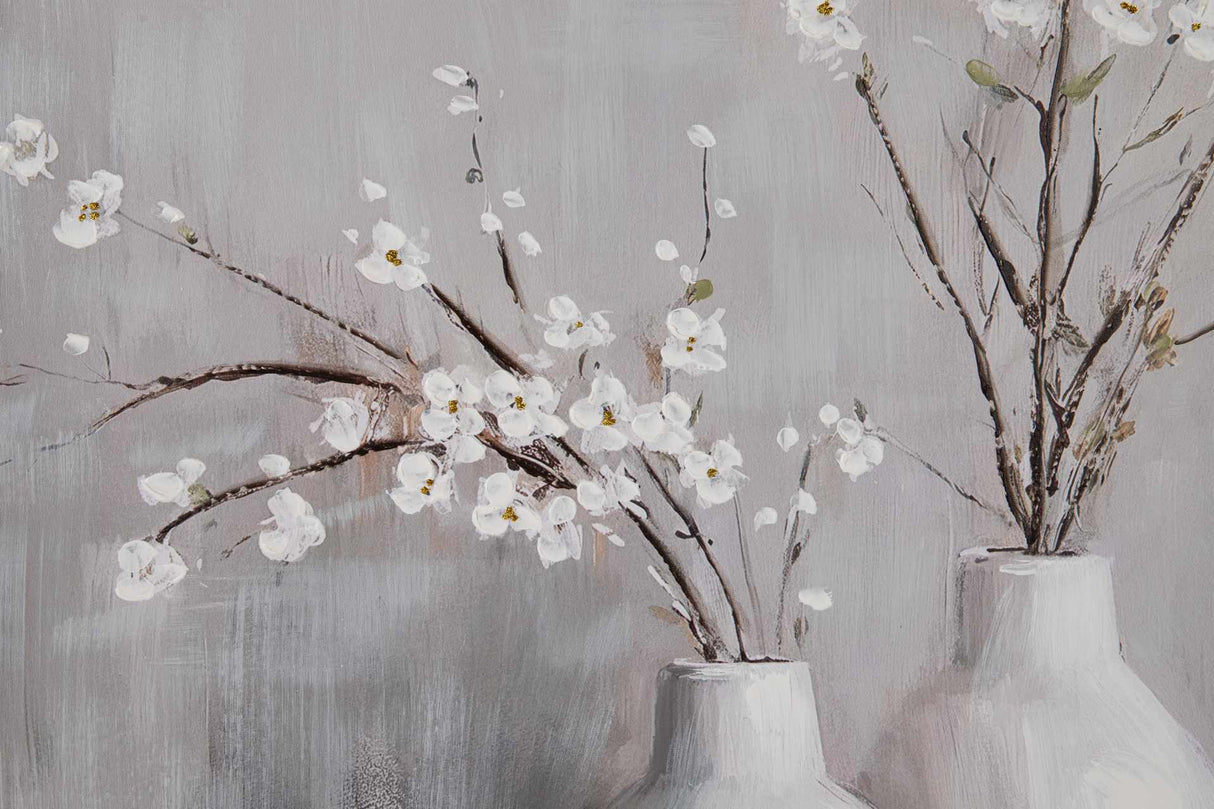 CUADRO JARRONES 80% PINTADO A MANO 80x4x100 CM