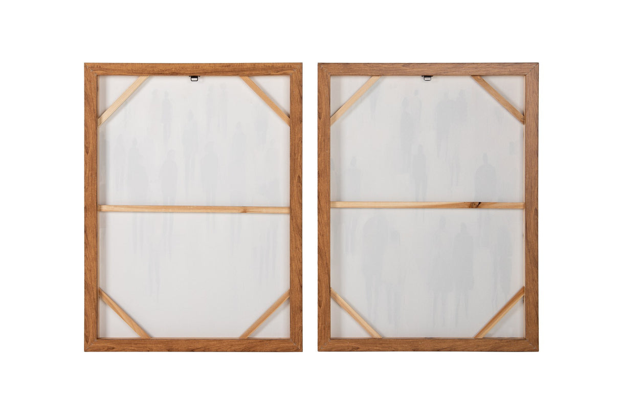 SET 2 CUADROS 80% PINTADO A MANO 60x4x80 CM