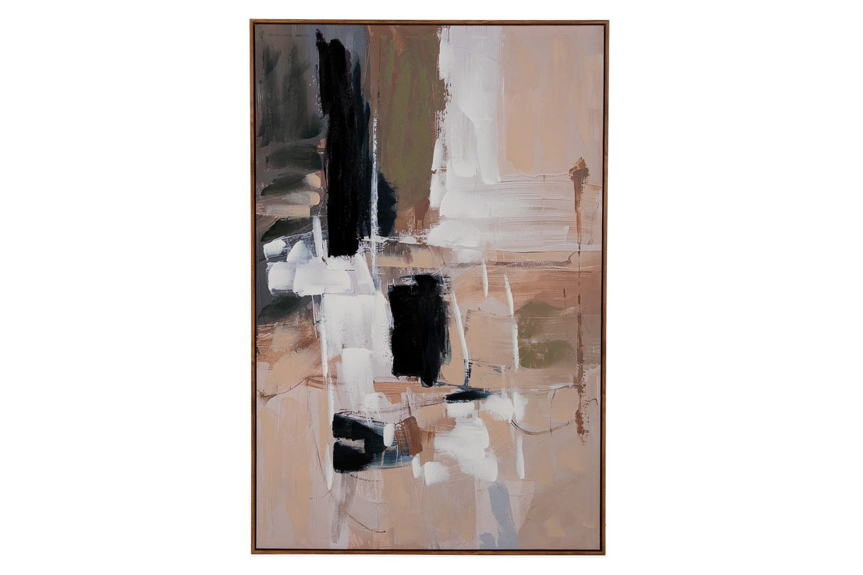 CUADRO ABSTRACTO 80% PINTADO A MANO 80x4x120 CM