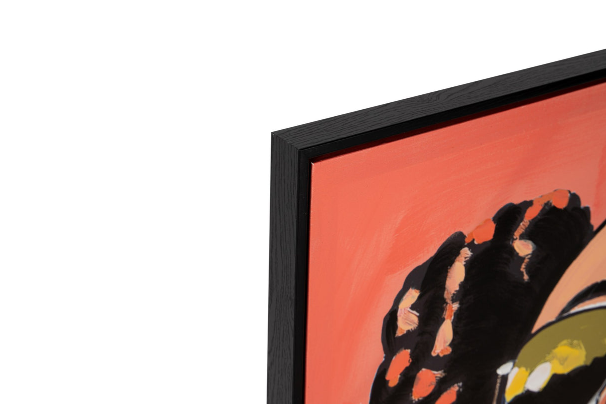 CUADRO MUJER 80% PINTADO A MANO 80x4x80 CM