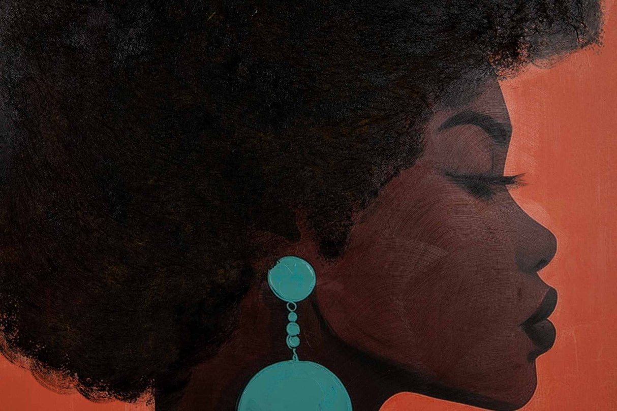 CUADRO MUJER 80% PINTADO A MANO 80x4x120 CM