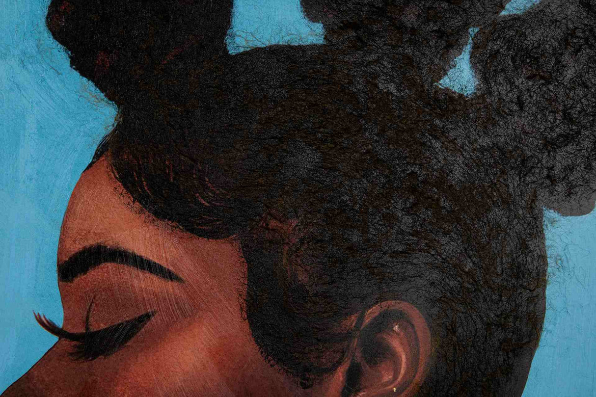 CUADRO MUJER 80% PINTADO A MANO 80x4x120 CM