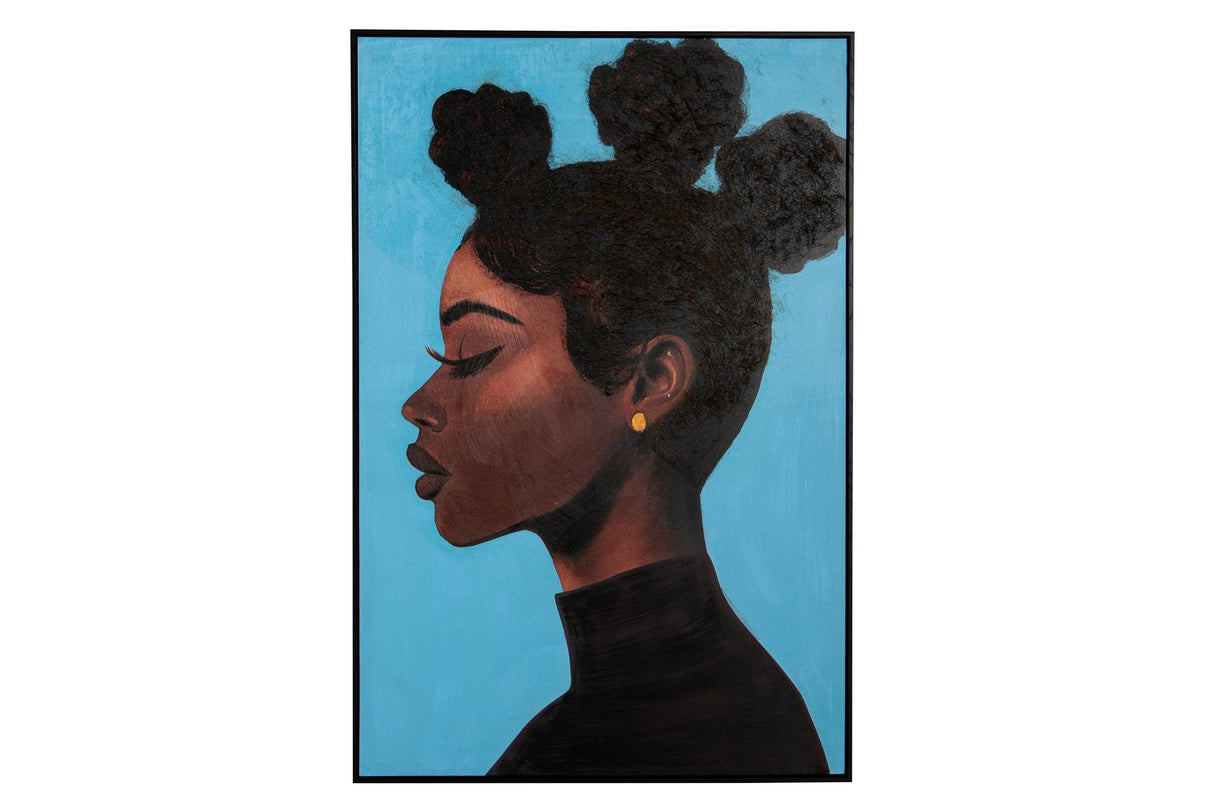 CUADRO MUJER 80% PINTADO A MANO 80x4x120 CM