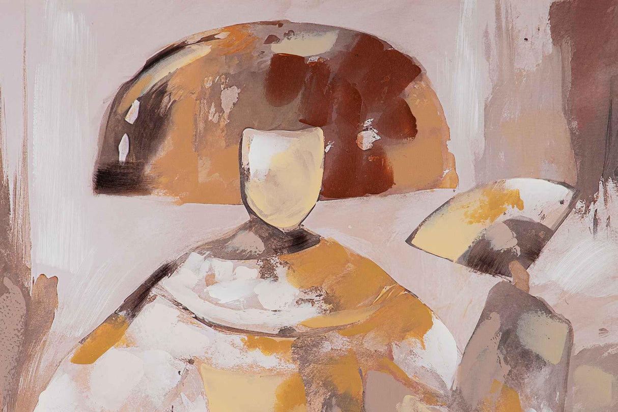 CUADRO MENINA 80% PINTADO A MANO 80x4x120 CM