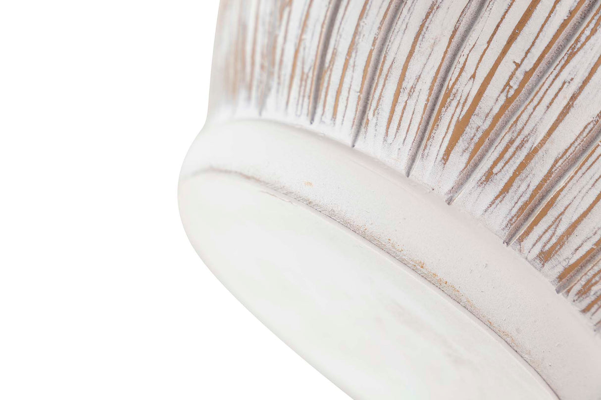 Resina bianca marrone 22x22x36 cm