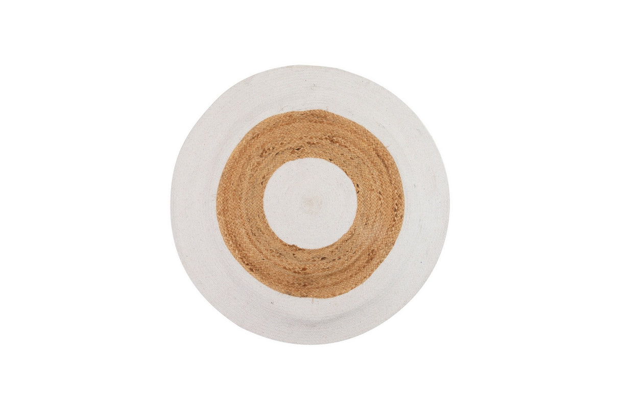 Tapis de coton naturel 100x100 cm