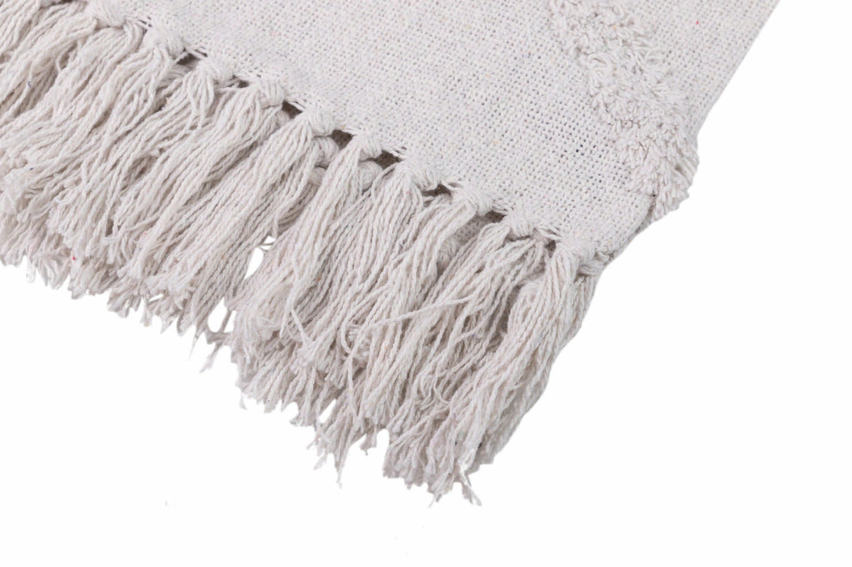 Manta Plaid Cotton Hand -gehoben 125x150 cm