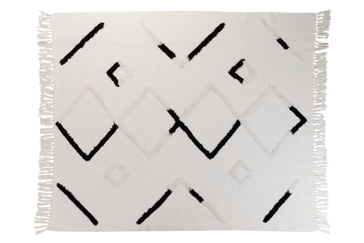 Manta Plaid Cotton Hand -gehoben 125x150 cm