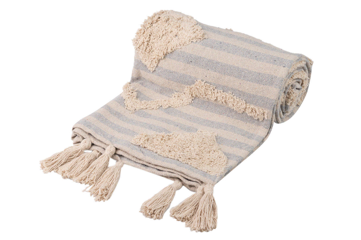 Hand -gehobene Baumwolldecke 125x150 cm