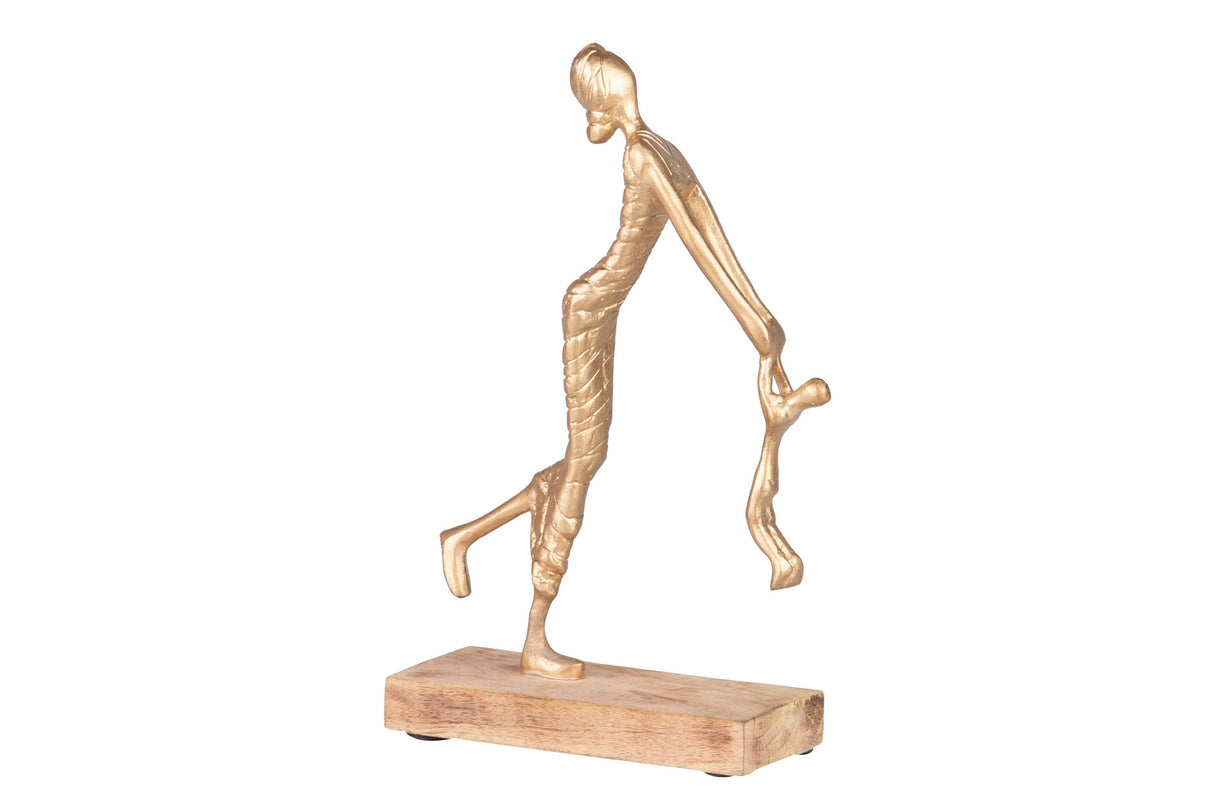 Figure de mère et d'aluminium MDF 19x8x33 cm