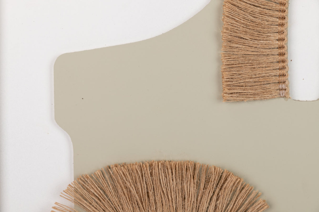 Tableau des fibres ethniques vertes 40x2x50 cm