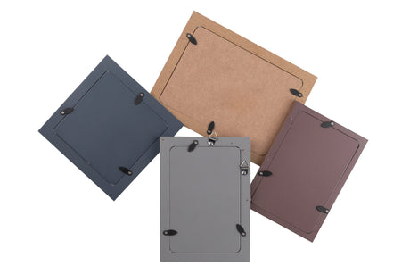 PORTAFOTOS MULTIPLE NATURAL NEGRO 40x3x26 CM