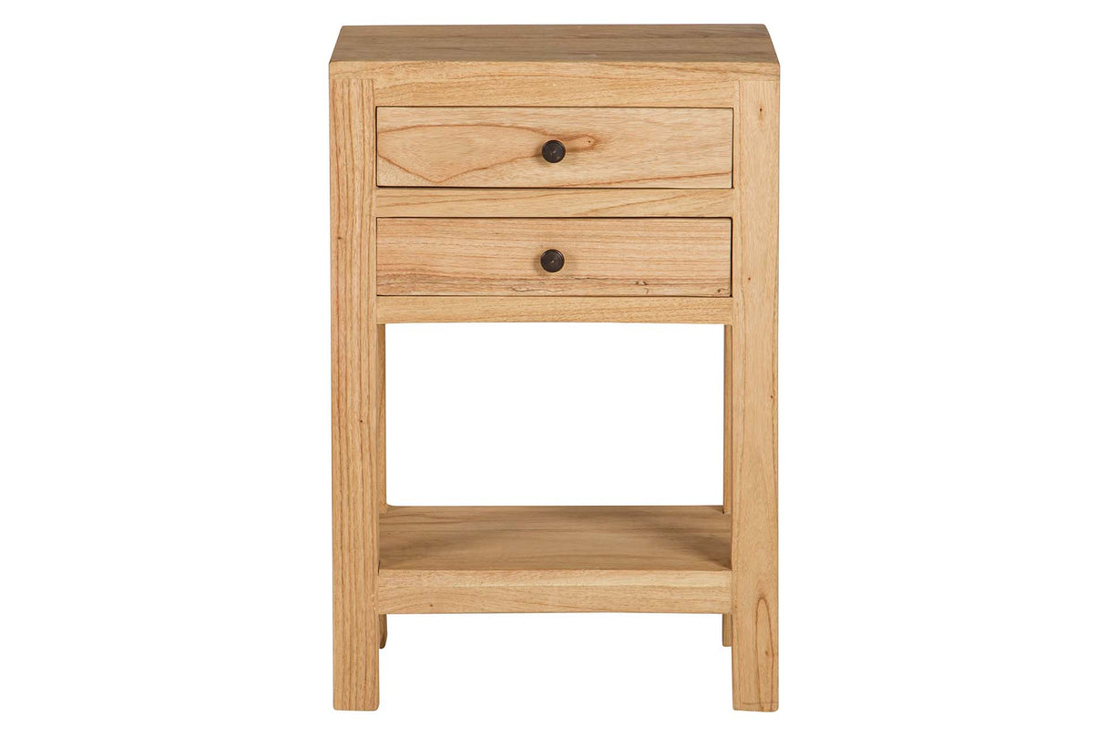 Natural Mindi Wood Minita 2 cassetti 45x30x66 cm