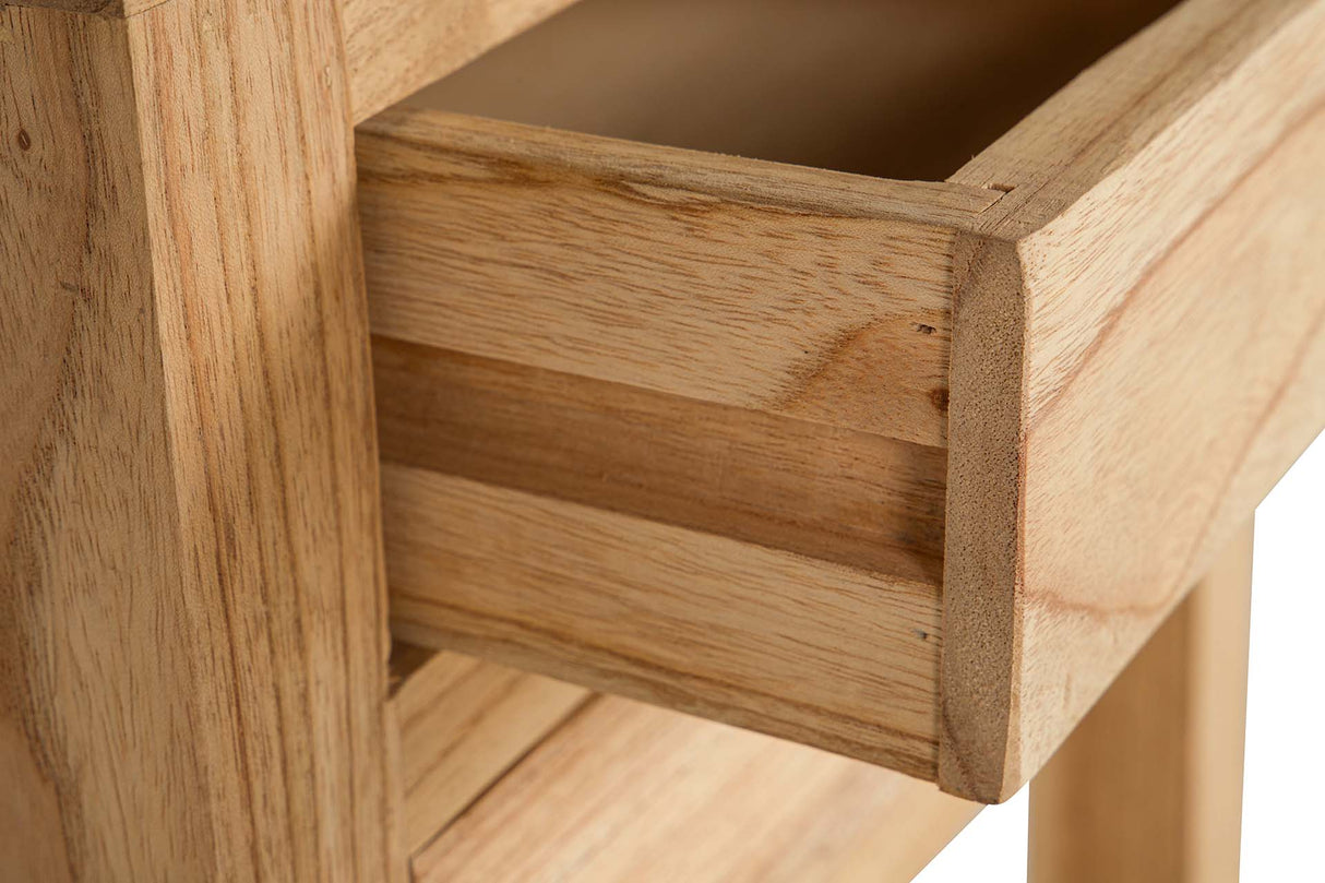 Natural Mindi Wood Minita 2 cassetti 45x30x66 cm