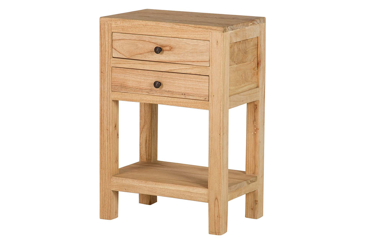 Natural Mindi Wood Minita 2 cassetti 45x30x66 cm