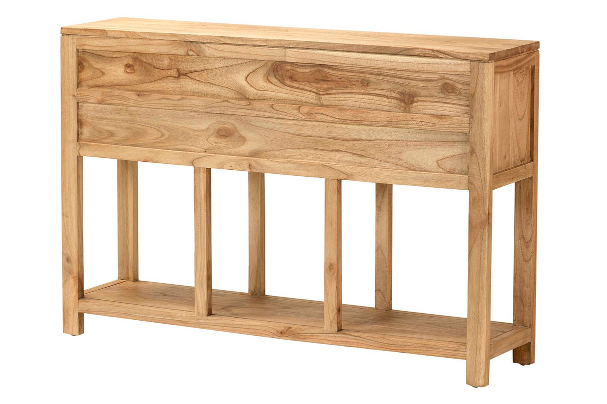 APARADOR MADERA NATURAL 9 CAJONES 120x30x80 CM