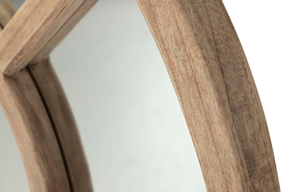 ESPEJO VENTANA MADERA MINDI NATURAL 86x4x130 CM
