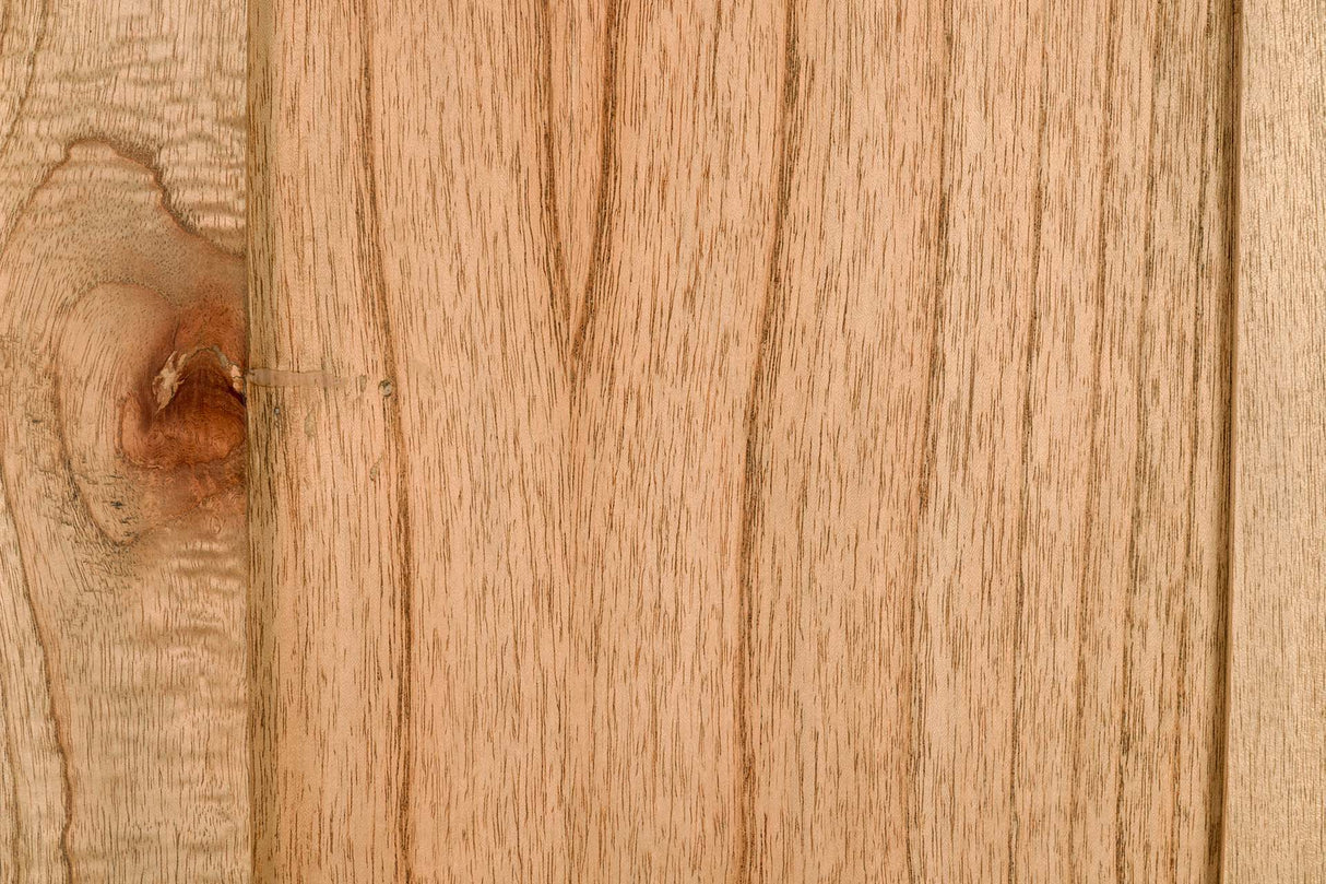 Livreador de madeira de Mindi Natural 100x40x185 cm