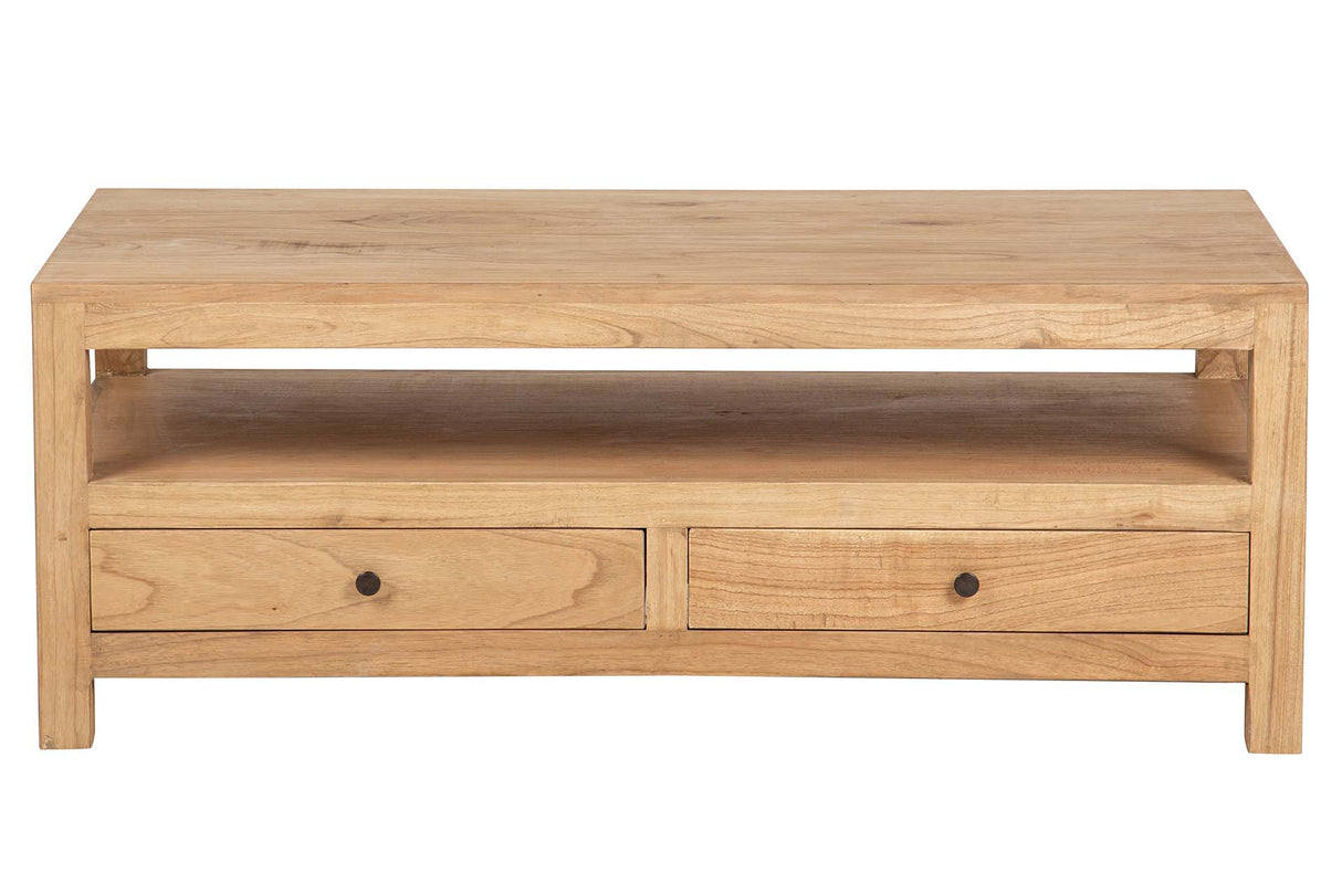 MESA DE CENTRO MADERA MINDI MARRON 120x60x45 CM