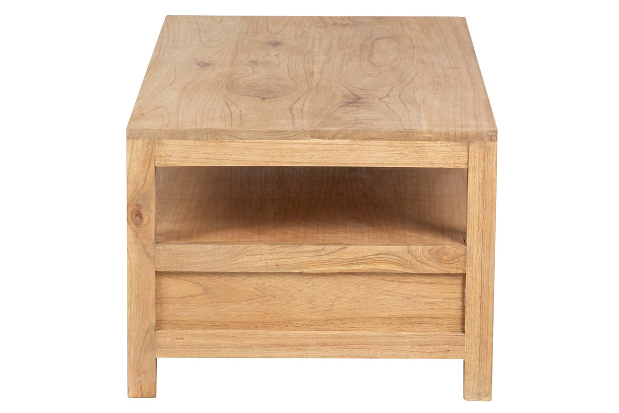 MESA DE CENTRO MADERA MINDI MARRON 120x60x45 CM