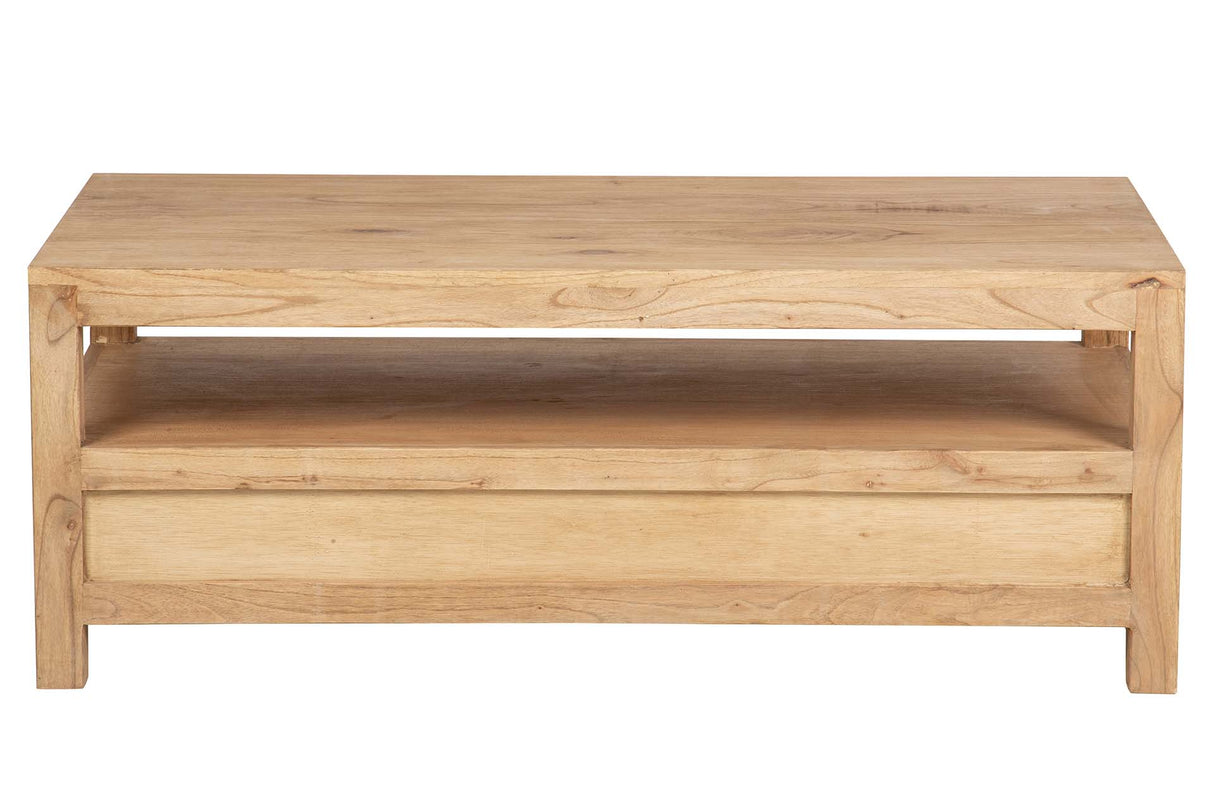 MESA DE CENTRO MADERA MINDI MARRON 120x60x45 CM