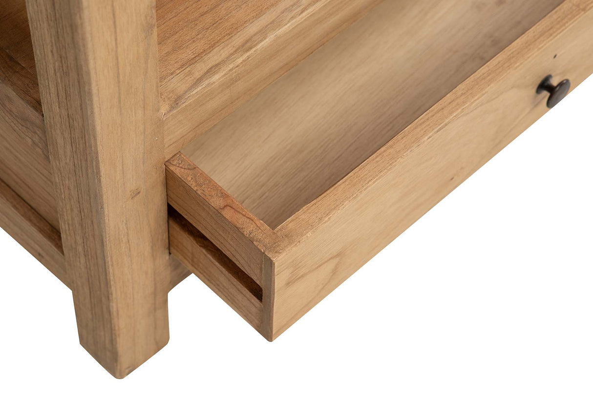 MESA DE CENTRO MADERA MINDI MARRON 120x60x45 CM