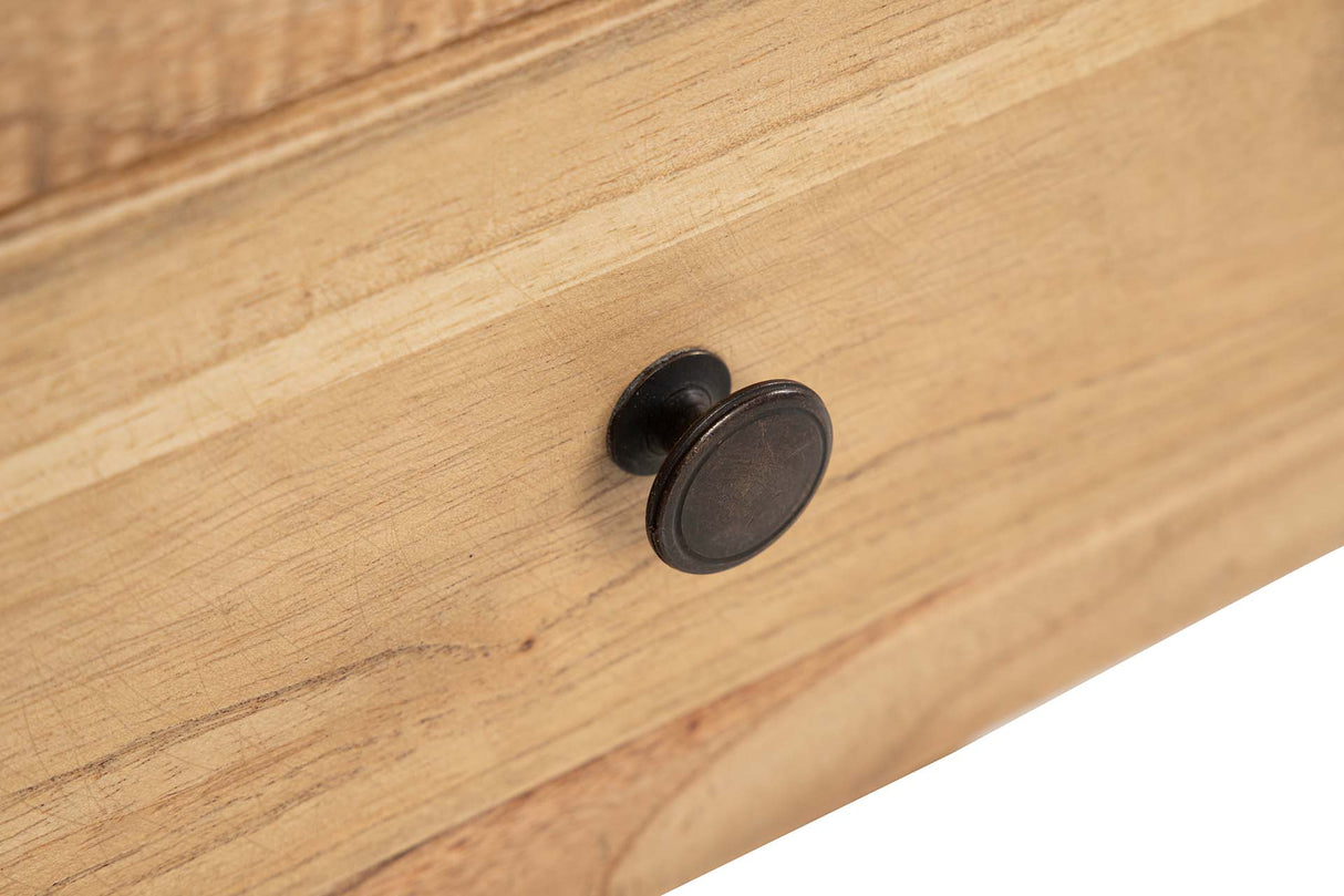 MESITA DE NOCHE 1 CAJON MADERA MINDI 50x35x60 CM