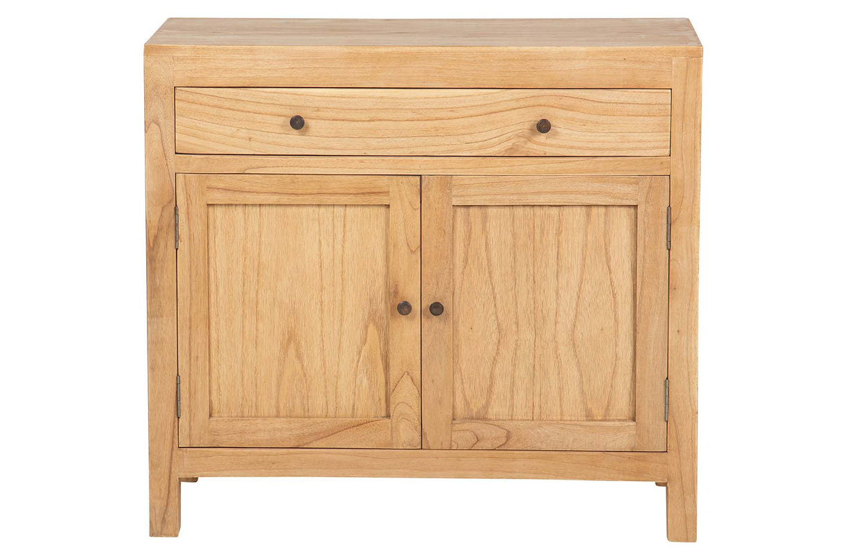 CABINET 1 CAJON 2 PUERTAS MADERA MINDI 90x40x82 CM
