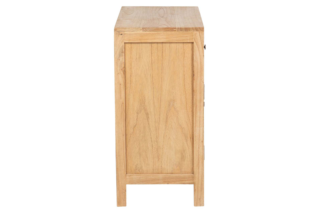 CABINET 1 CAJON 2 PUERTAS MADERA MINDI 90x40x82 CM