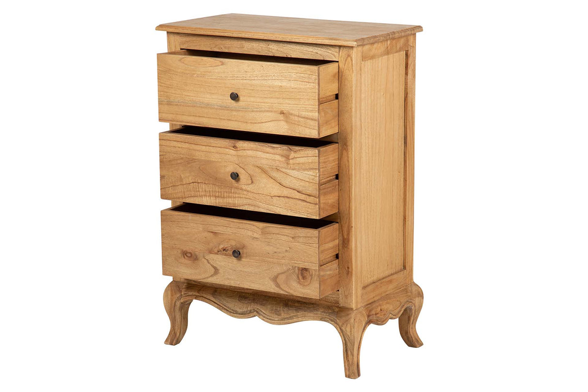 SINFONIER 3 CAJONES MADERA MINDI 70x40x100 CM