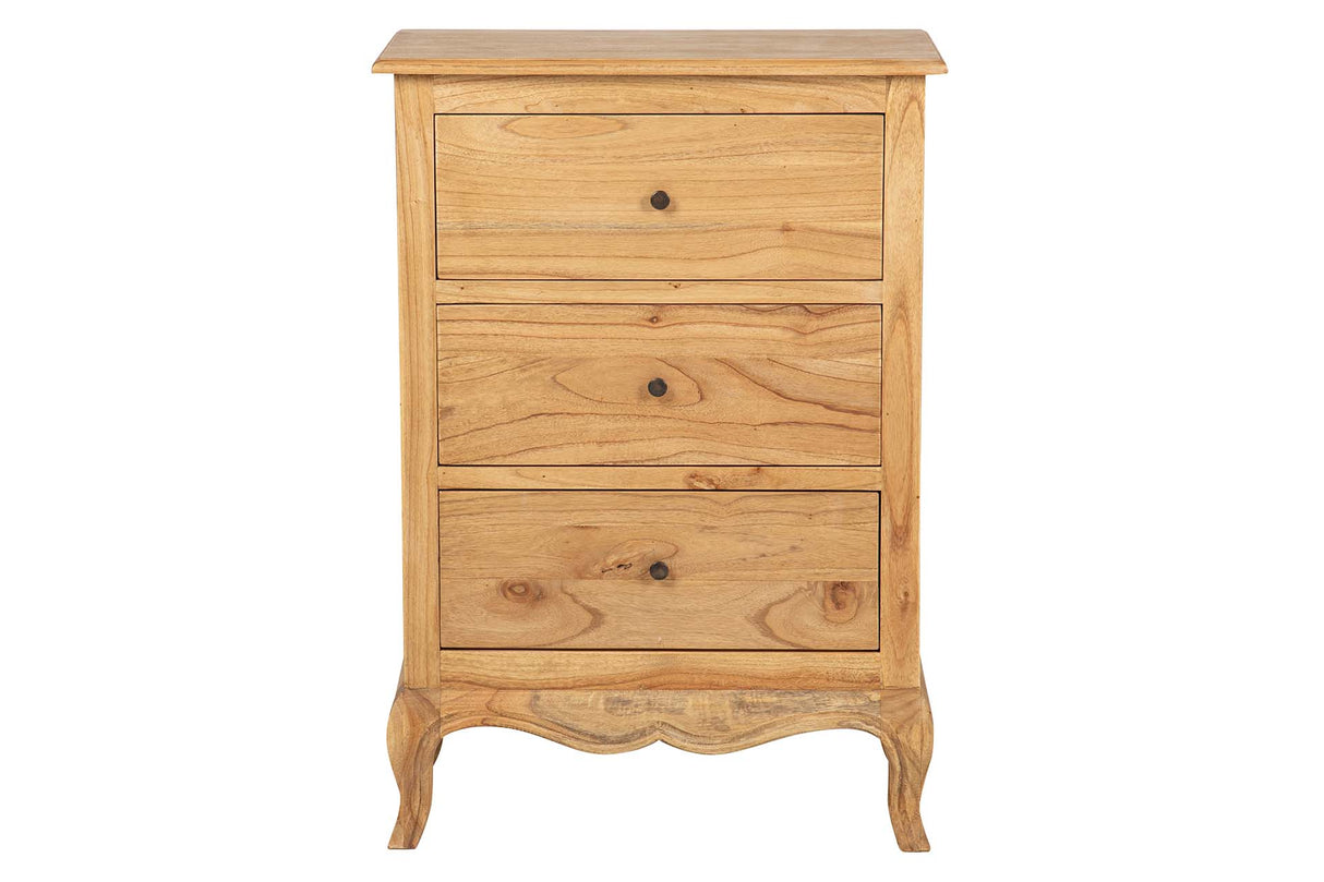 SINFONIER 3 CAJONES MADERA MINDI 70x40x100 CM