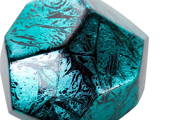 Keramik schwarz schwarz blau 15x15x15 cm