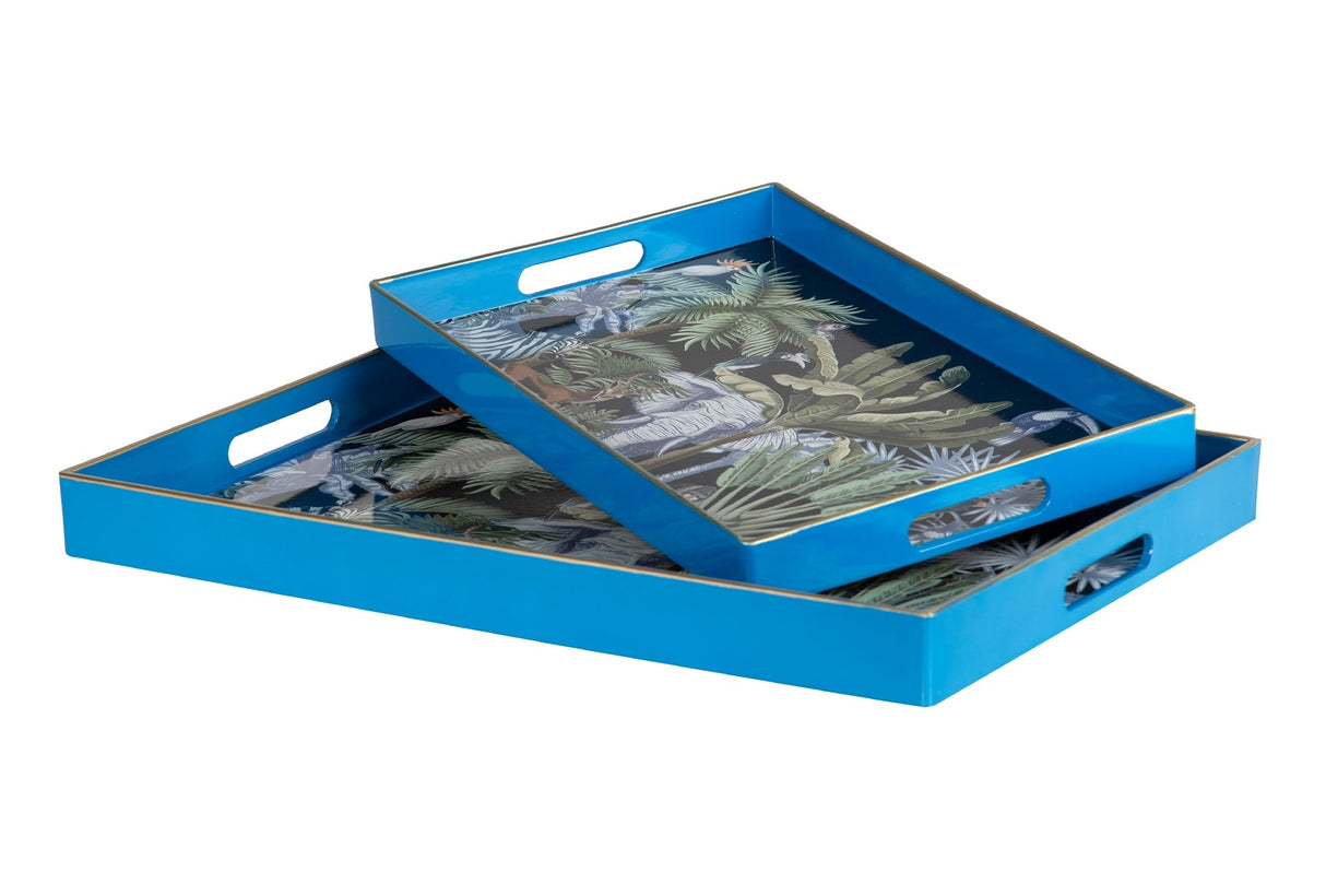 Conjunto 2 Safari 47.5x35x4/40x26x3.5 CM Bandejas