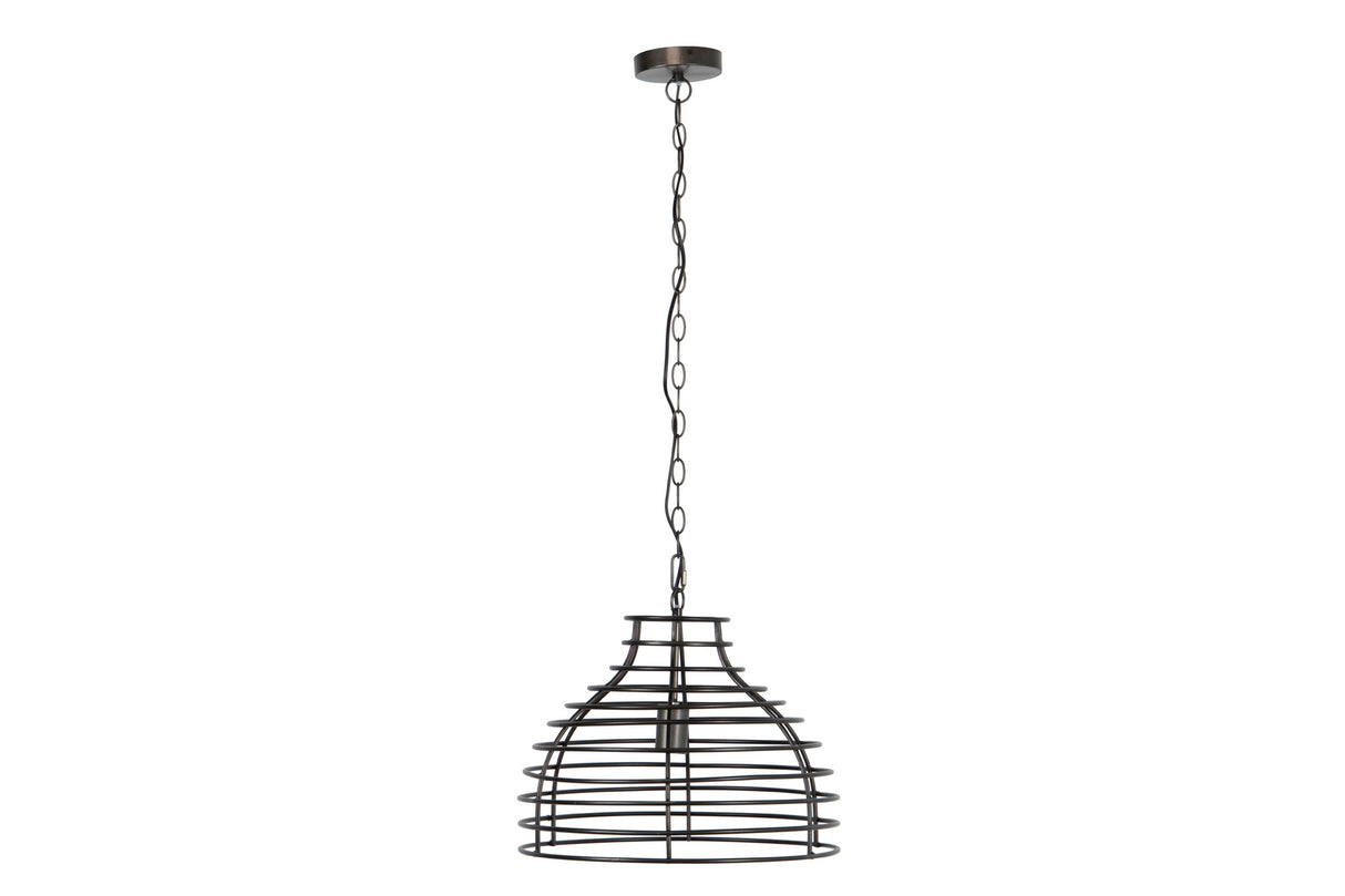 Lâmpada de telhado de metal preto 43x43x32 cm