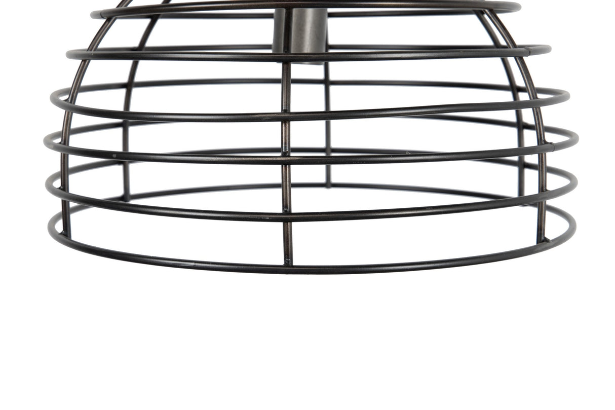 Lâmpada de telhado de metal preto 43x43x32 cm