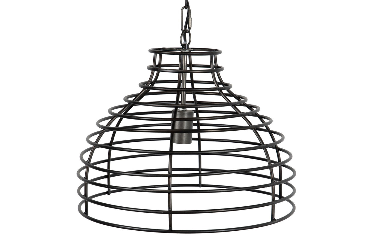 Lâmpada de telhado de metal preto 43x43x32 cm