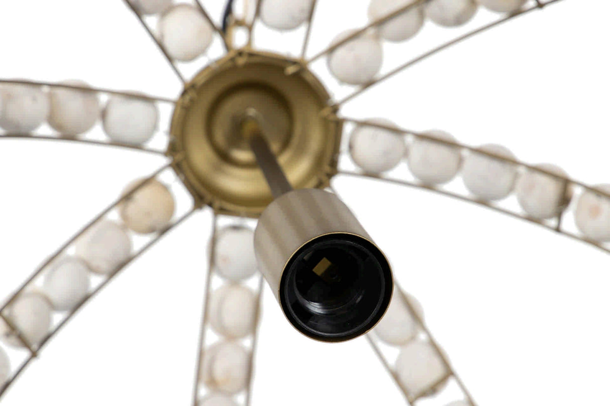 Lampe de plafond en métal en bois 46x46x50 cm