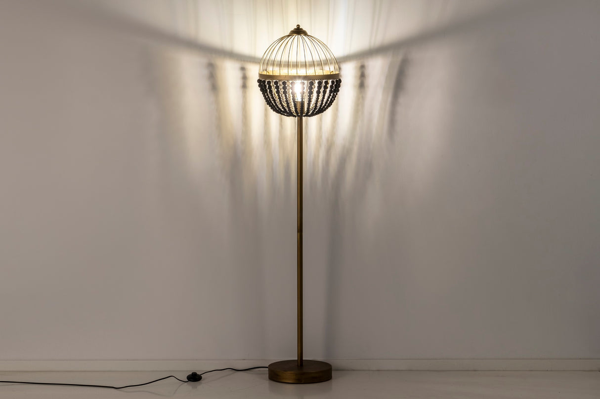 Lampenboden Metallkugeln 36x36x160 cm