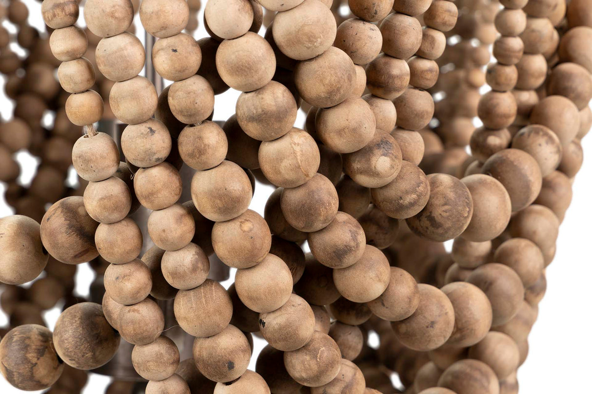 Yute 45x45x40 cm lampe à chaîne en bois