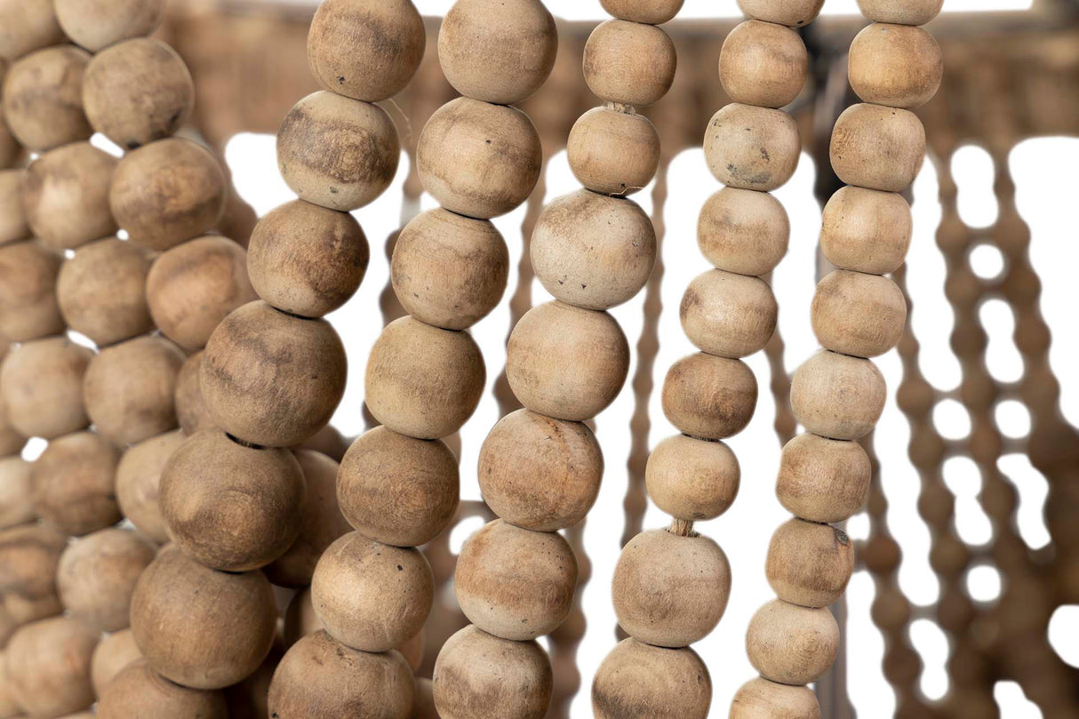 Yute 45x45x40 cm lampe à chaîne en bois