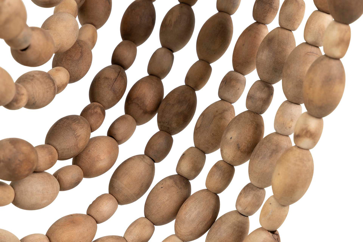 Boules de plafond bois en métal 47x47x83cm