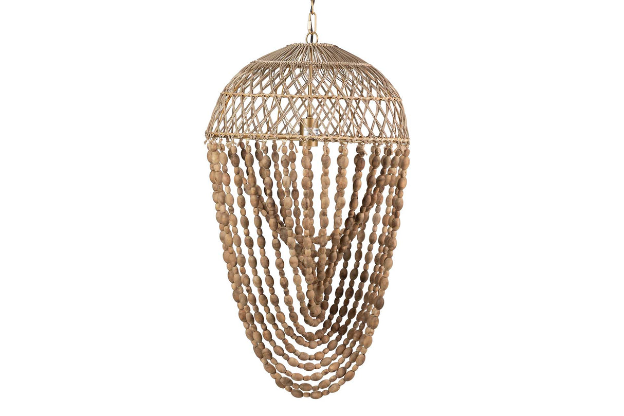 Boules de plafond bois en métal 47x47x83cm